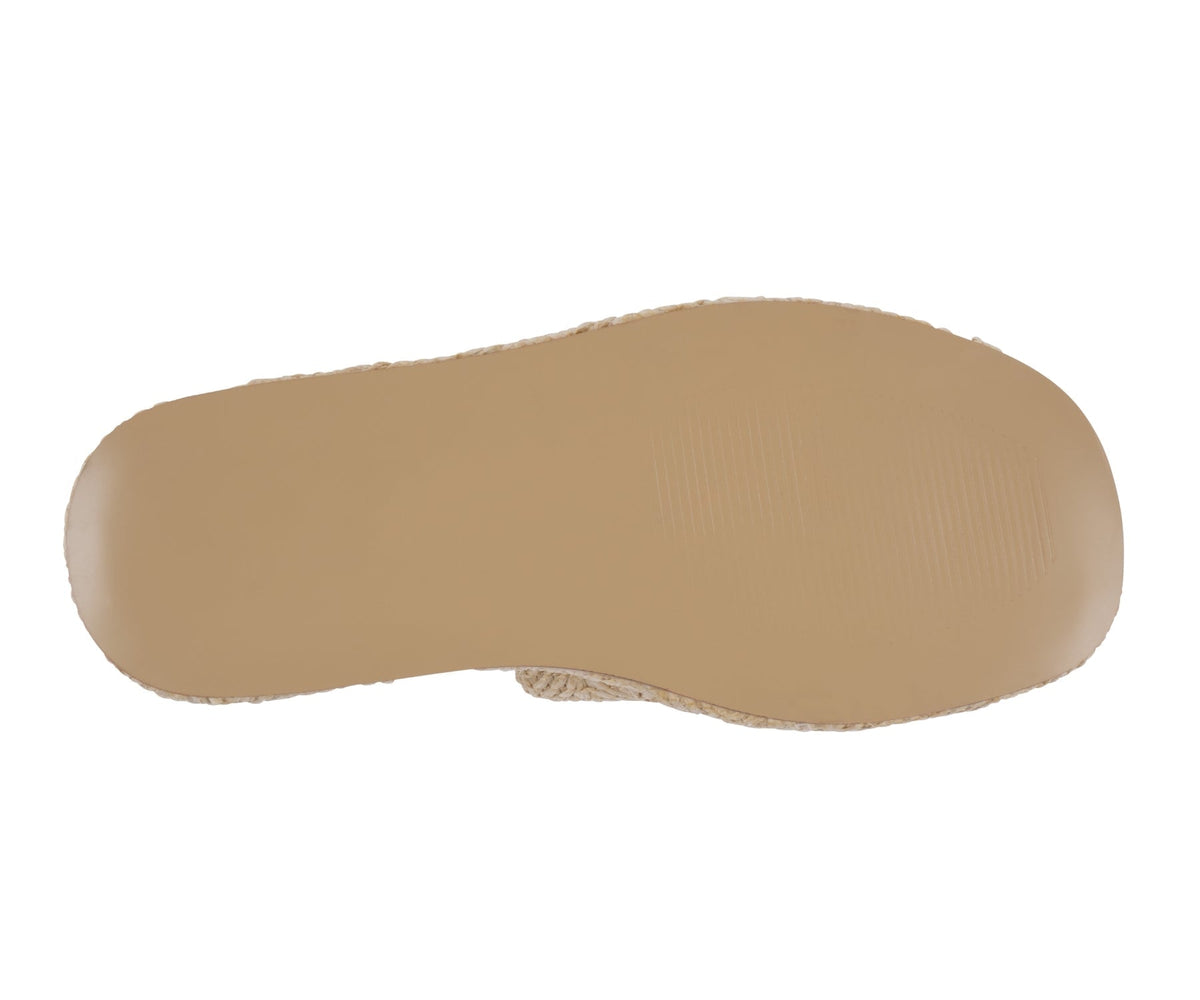 Natural woven platform slide sandal, photo 5 of 5