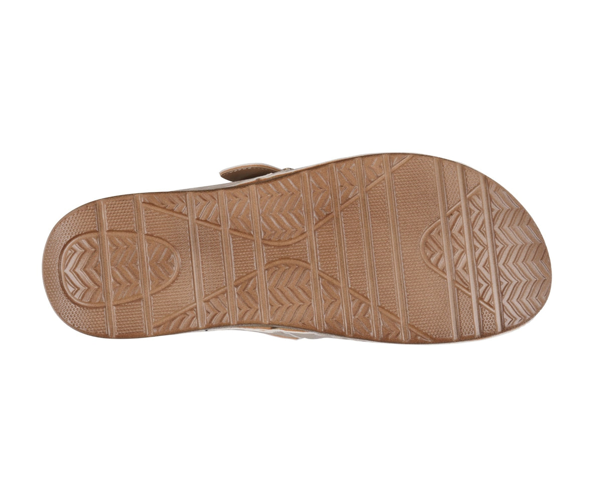 Natural clog with buckle strap and animal print accent, photo 5 of 5