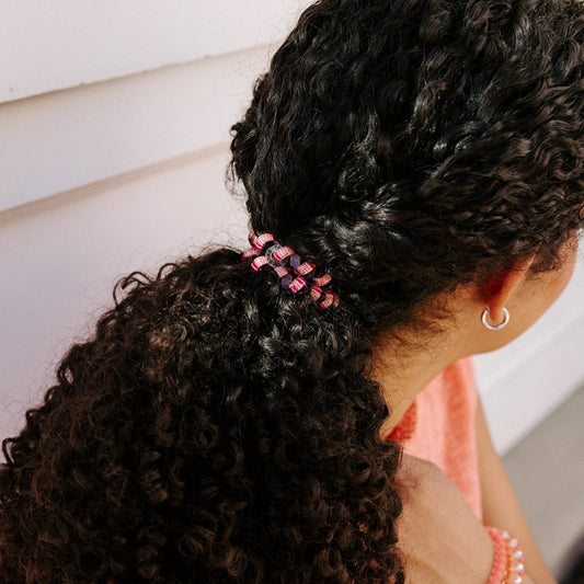 Large orange and pink hair ties, photo 2 of 5