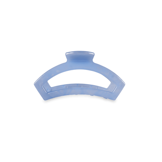 Tiny open claw hair clip in blue, photo 2 of 4