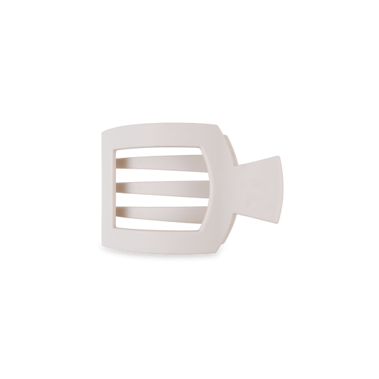 Small toasted beige flat square hair clip, photo 2 of 2