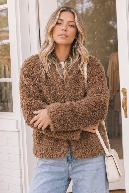Teddy Bear Faux Fur Jacket