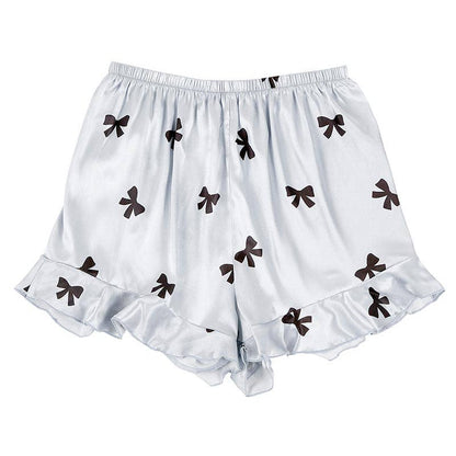 Satin cami and ruffled shorts pajama set, photo 3 of 5