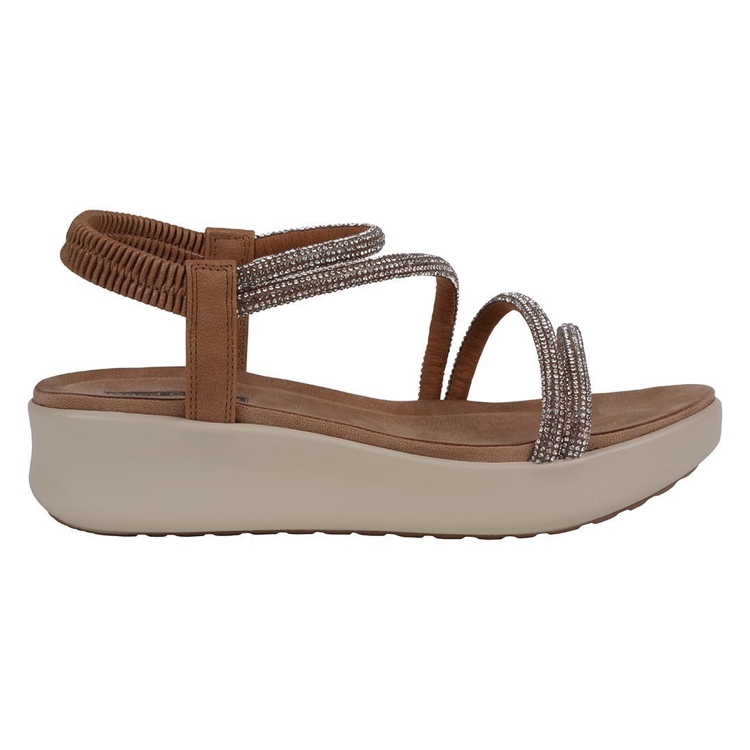 Gold embellished wedge sandals, photo 2 of 5