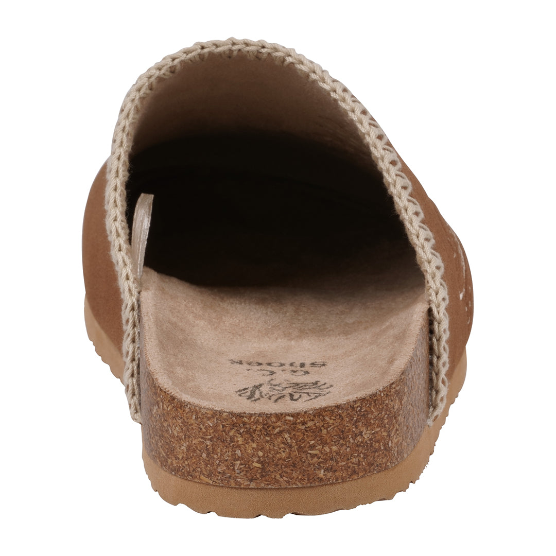 Cognac slide footbed clogs, photo 4 of 5