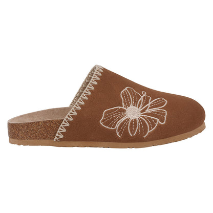 Cognac slide footbed clogs, photo 2 of 5