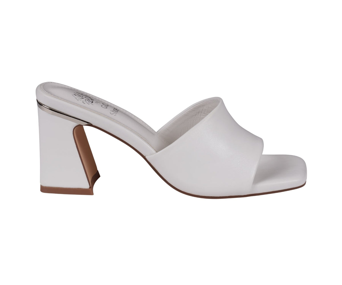 White square toe heeled sandals, photo 3 of 8