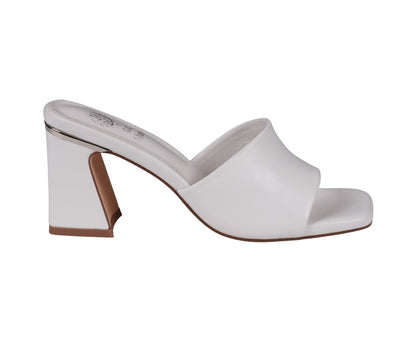 White square toe heeled sandals, photo 3 of 8
