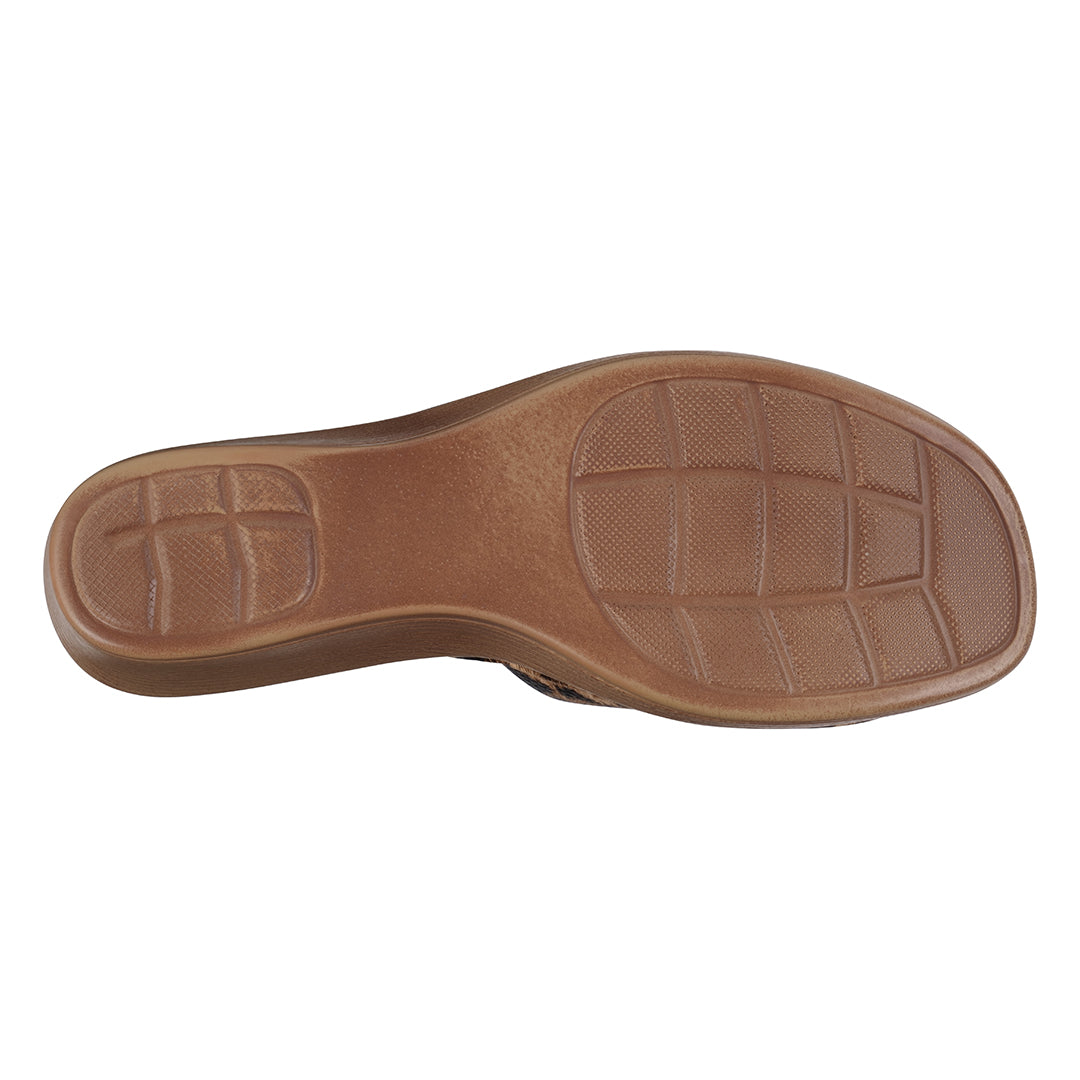 Leopard wedge sandals with buckle detail, photo 5 of 5