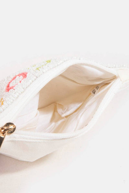 Beaded coin purse with tacos and tequila design, photo 3 of 4