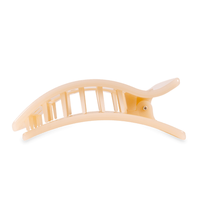 Large beige flat rectangle hair clip, photo 4 of 5
