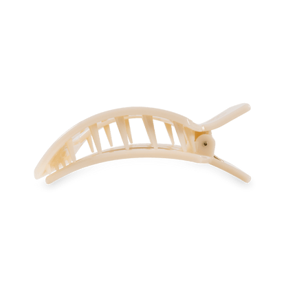 Medium beige flat square hair clip, photo 4 of 6