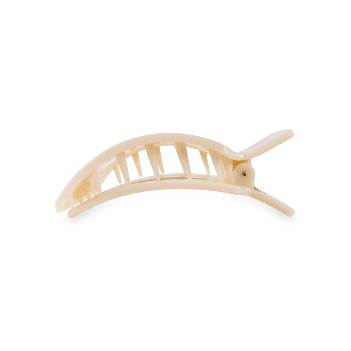 Small beige flat square hair clip, photo 4 of 4
