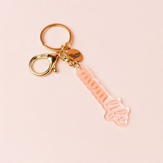 Acrylic keychain that says Mom Life, photo 1 of 2
