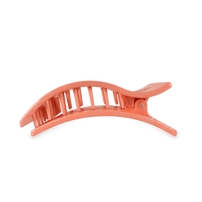 Large orange flat rectangle hair clip, photo 4 of 5