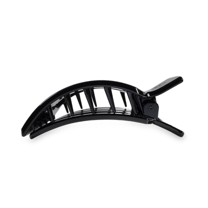 Medium black flat square hair clip, photo 4 of 6