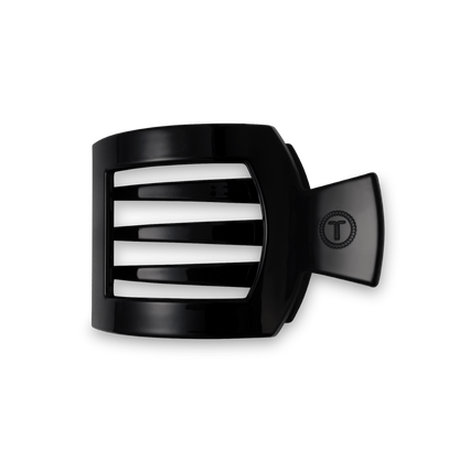 Medium black flat square hair clip, photo 2 of 6
