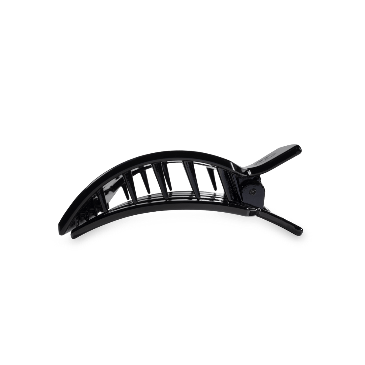 Small black flat square hair clip, photo 4 of 5