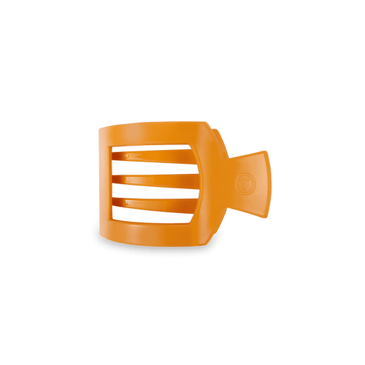 Small orange flat square hair clip, photo 2 of 4