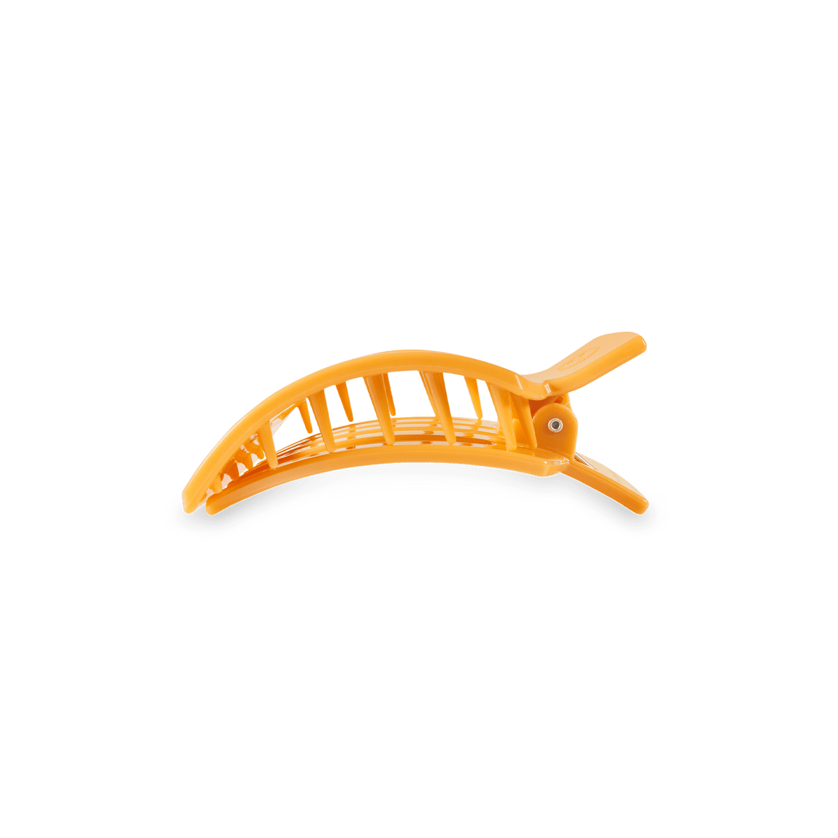 Small orange flat square hair clip, photo 4 of 4