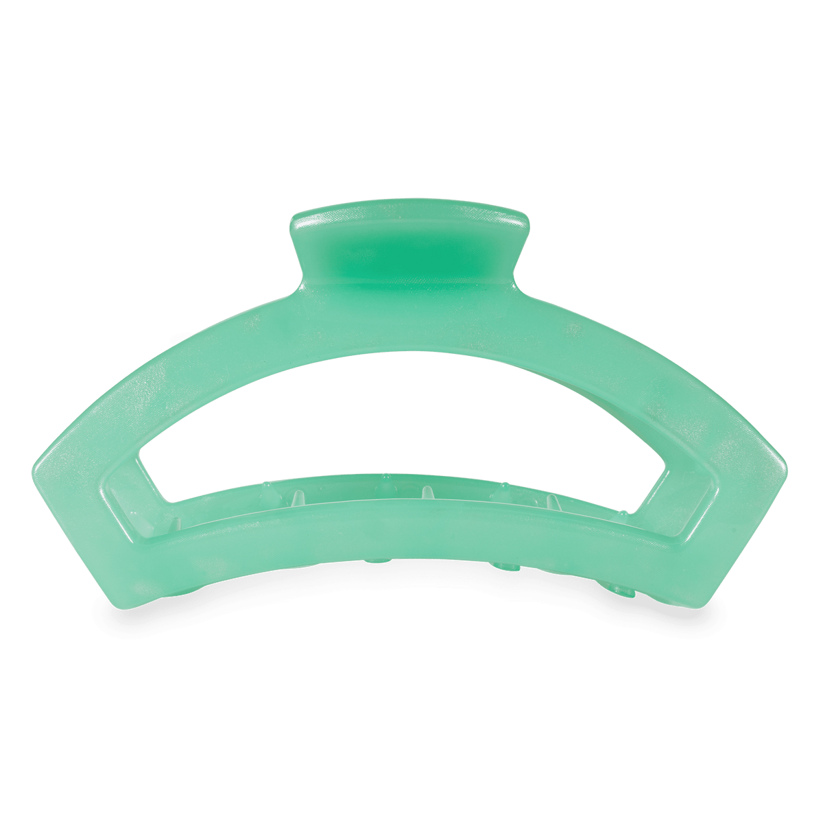 Large open claw hair clip in green, photo 2 of 4