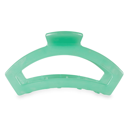 Large open claw hair clip in green, photo 2 of 4
