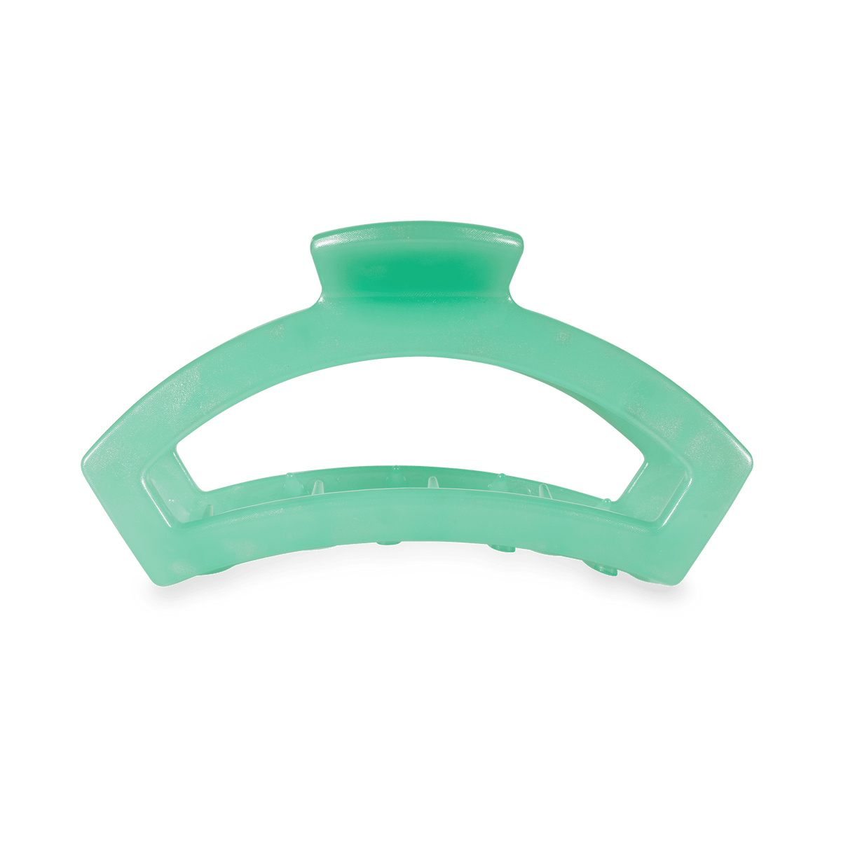 Medium open claw hair clip in green, photo 2 of 4