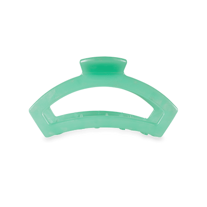 Small open claw hair clip in green, photo 2 of 4