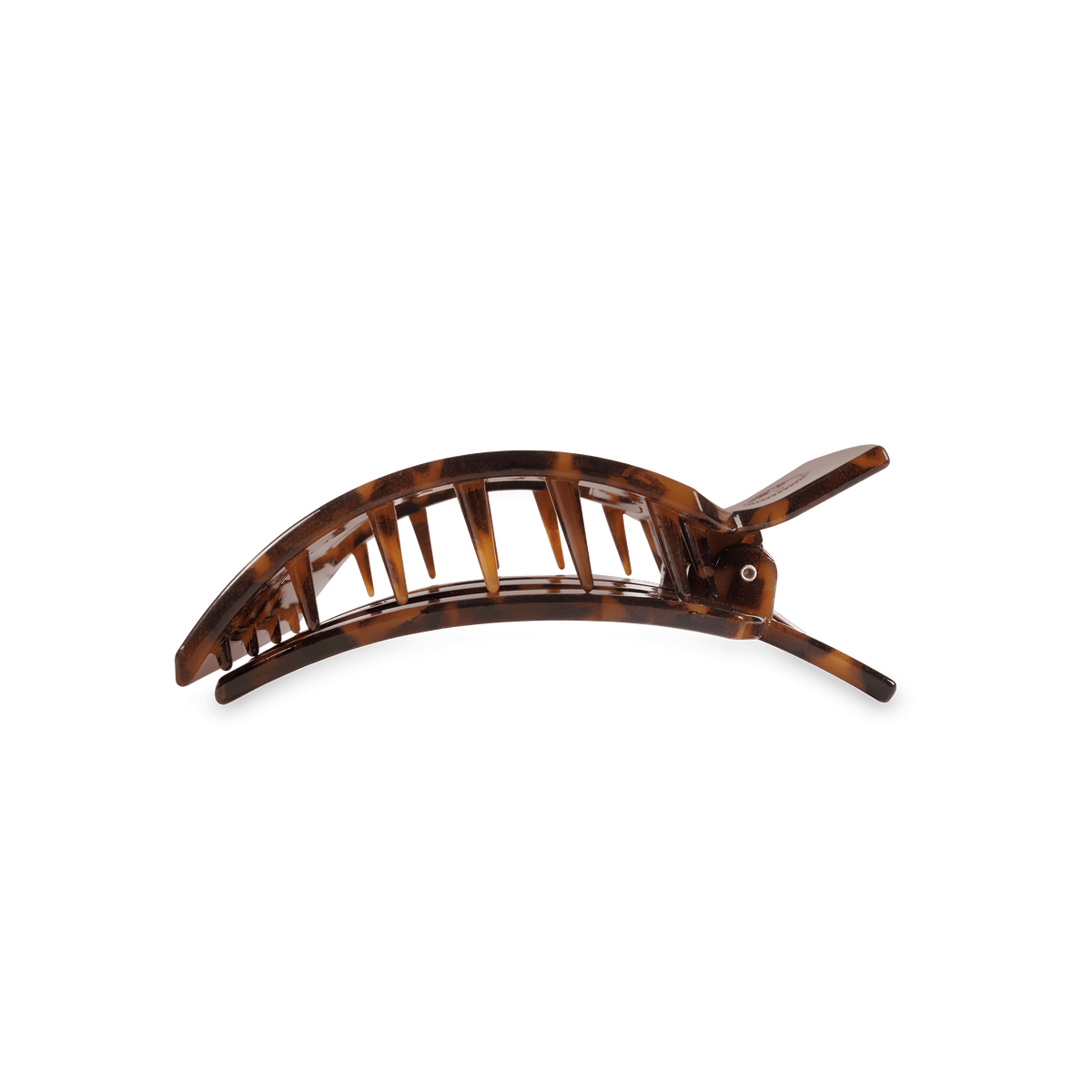 Medium tortoise flat square hair clip, photo 4 of 5