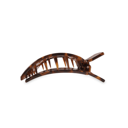 Medium tortoise flat square hair clip, photo 4 of 5